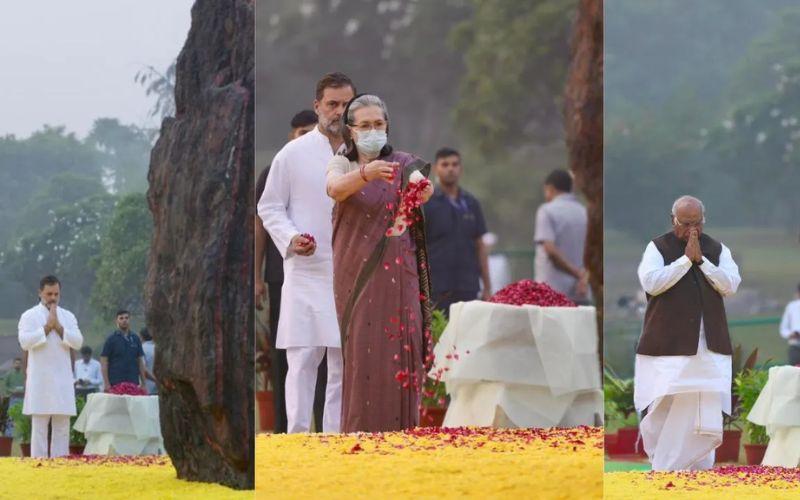 सोनिया, खरगे, राहुल ने शहीद दिवस पर इंदिरा गांधी को दी श्रद्धांजलि