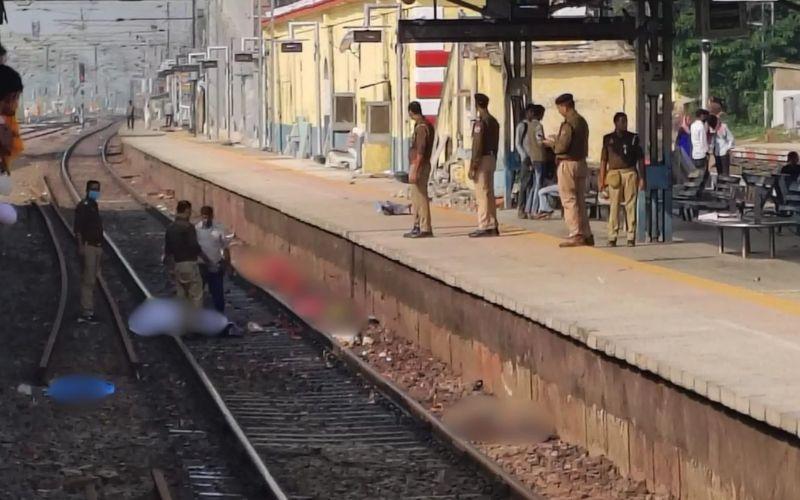 यूपी में दर्दनाक हादसा, कालका एक्सप्रैस ट्रेन की चपेट में आने से 6 की मौत