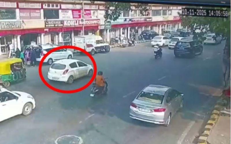 संसद भवन से महज 3 किमी की दूरी, कनॉट प्लेस में कार लेकर घूम रहा था आतंकी उमर, CCTV तस्वीर सामने आई