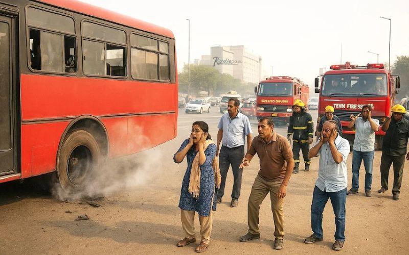 दिल्ली के महिपालपुर में धमाके की अफवाह, DTC बस का टायर फटने से आई थी तेज आवाज