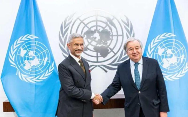 एस जयशंकर ने UN के महासचिव गुटेरेस से की मुलाकात, भारत के विकास में समर्थन के लिए जताया आभार